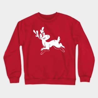 Pretty Leaping Deer Crewneck Sweatshirt